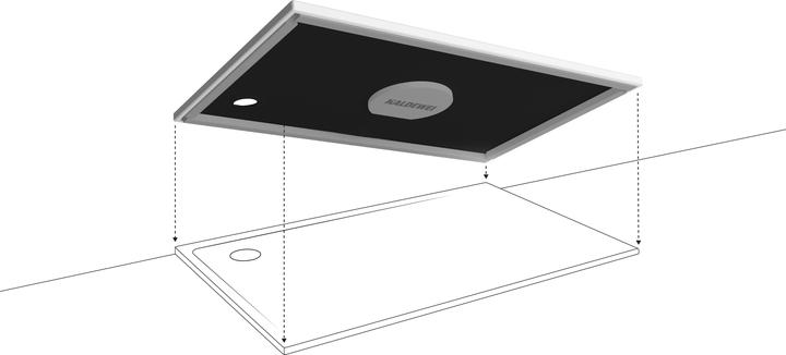 Actual product image Kaldewei Superplan Zero shower tray with tub support extra flat, 1400x800mm, 35764798