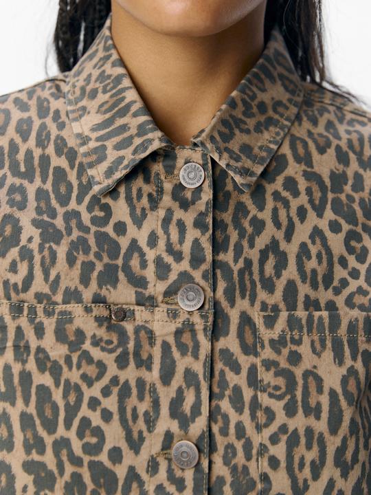 Image du produit Object Veste en jean imprimé léopard (L)