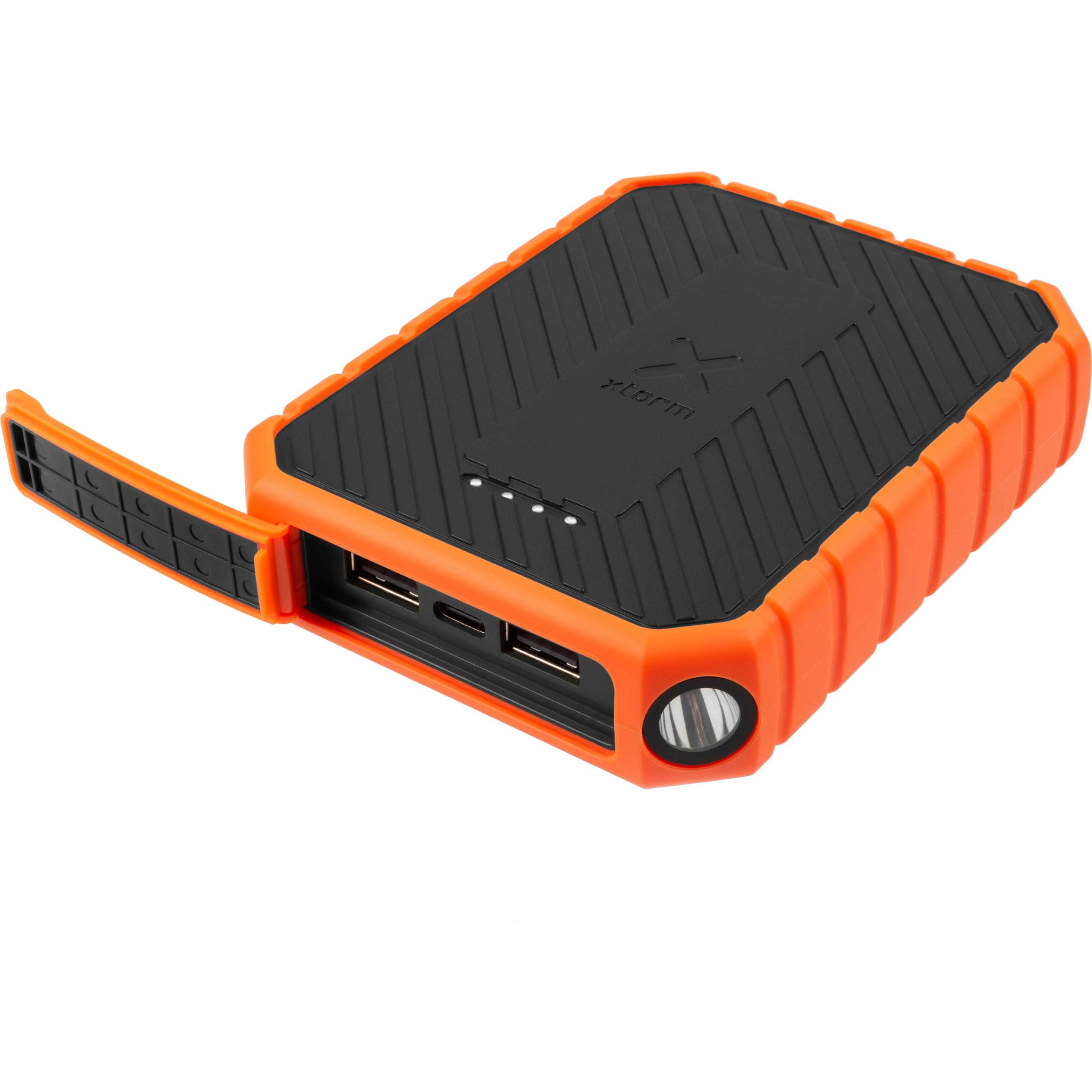 Xtorm Xtreme Series (10000 mAh, 18 W, 18 Wh), Powerbank, Schwarz, Orange