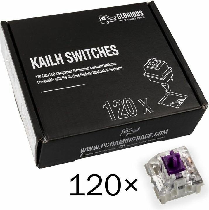 Produktbild Glorious PC Gaming Race Kailh Pro Purple Switches (120 Stück)