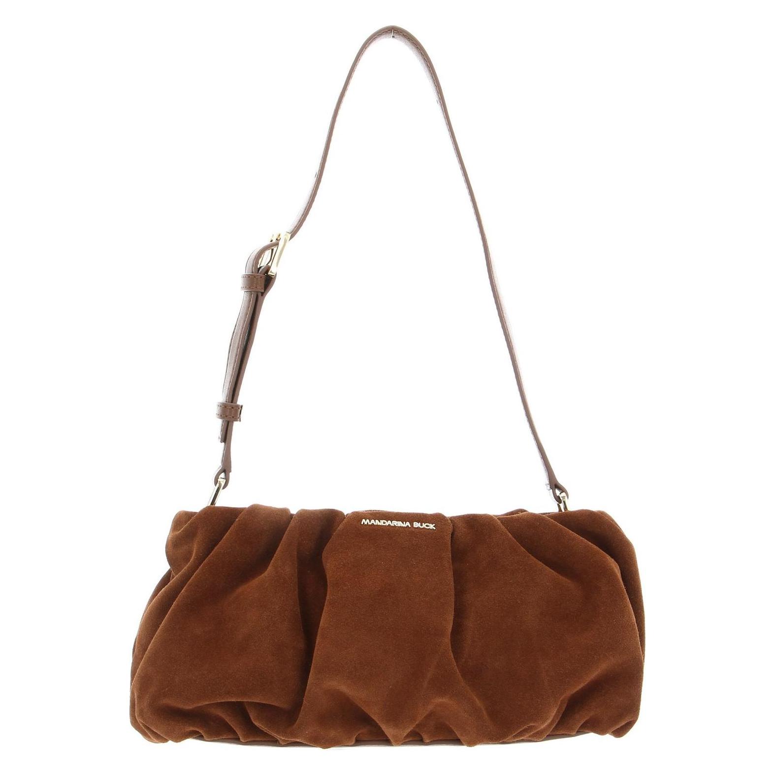 Mandarina Duck, Damen, Handtasche, Velvet Plisse Bucket Bag