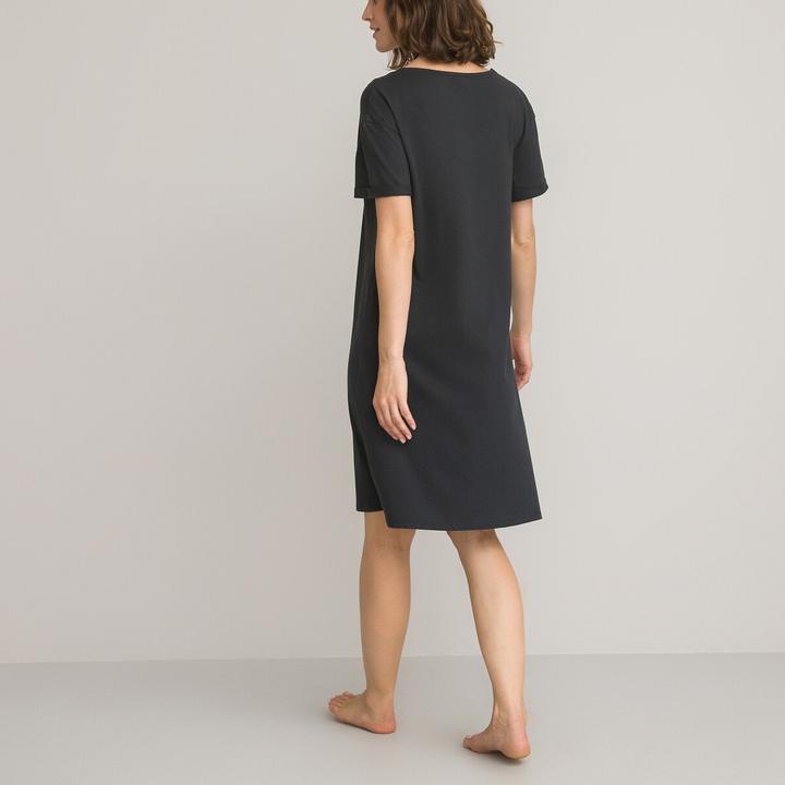 Image du produit La Redoute Collections Chemise de nuit à manches courtes (48)