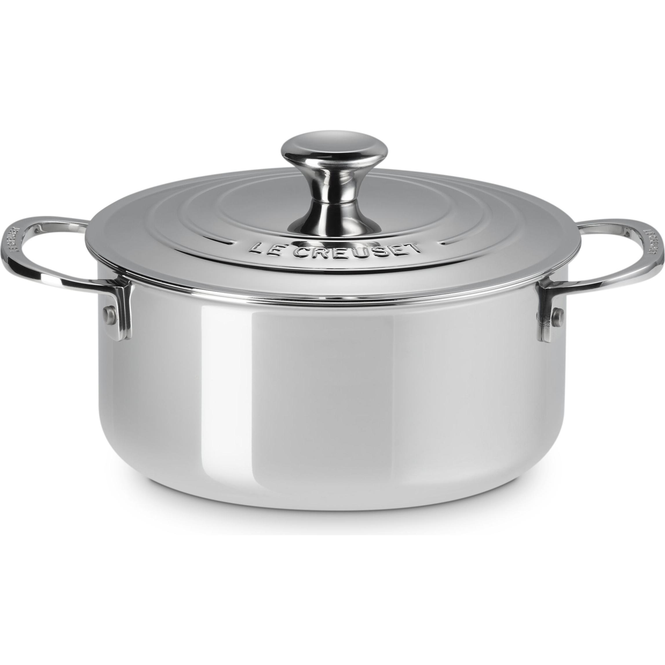 Le Creuset 3-ply Plus, Pfanne + Kochtopf, Silber