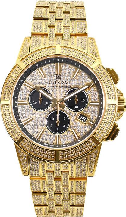 Louis XVI LXVI1123 Majeste Iced Out Chronograph 43mm 5ATM (Analoguhr, 43 mm)