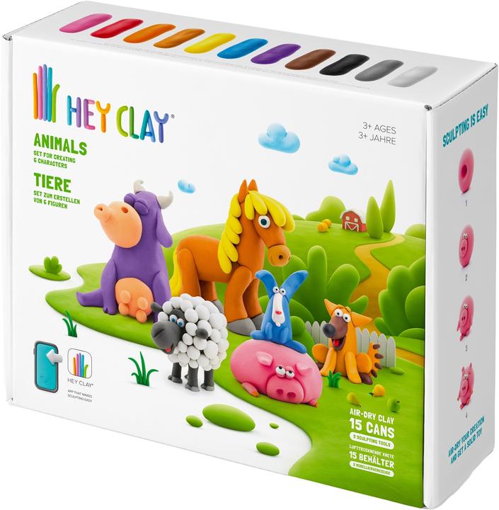Actual product image TM Toys Hey Clay Animals 15 tins