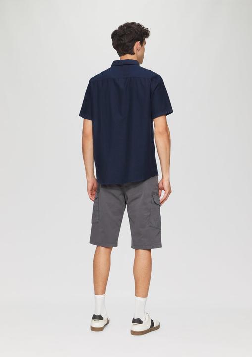 Immagine prodotto s.Oliver Hemd Regular Fit: Kurzarm-Hemd aus Lyocellmix mit Button-Down-Kragen (L, M)