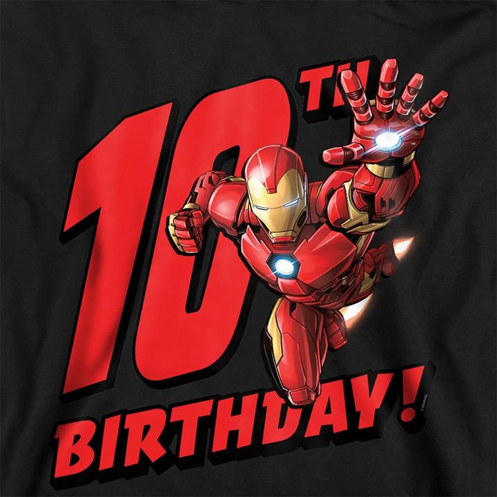 Produktbild Kapuzenpullover meliert 10. Geburtstag (128)