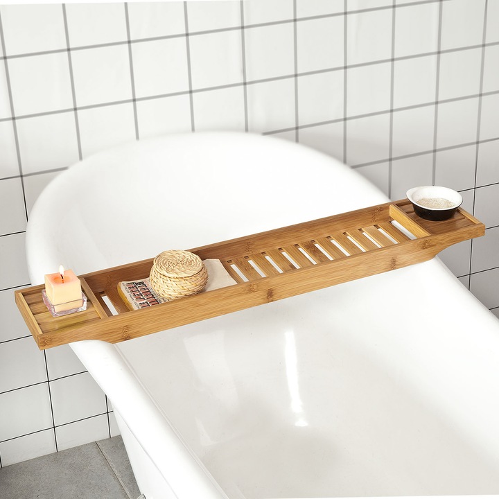 Produktbild SoBuy Badewannenablage (80 x 15 x 5 cm)