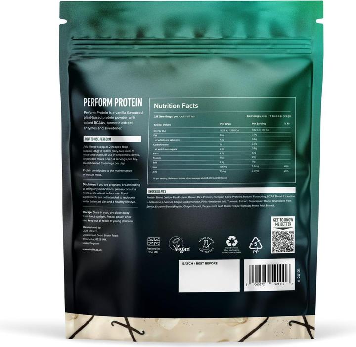 Produktbild Vivo Perform (936 g, 1x, Vanille)