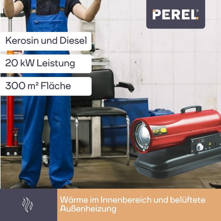 Produktbild Perel HEIssLUFTGENERATOR - DIESEL - 20 kW (20000 W)