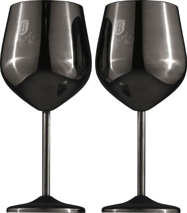 Produktbild BerlingerHaus Metall-Weinglas-Set, 4tlg., je 550 ml (55 cl, 4 Gläser, Rotweingläser, Weissweingläser)