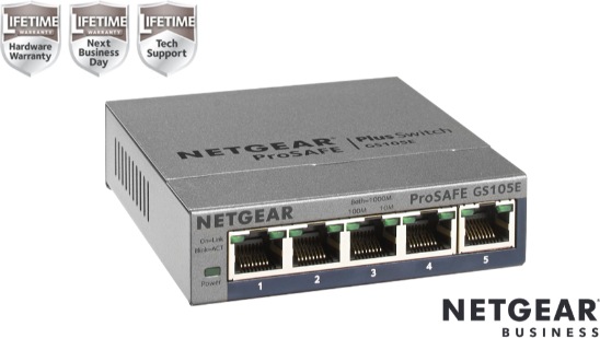 Produktbild Netgear Gs105e-200pes (5 Ports)