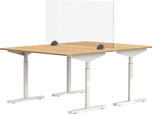 Produktbild smiT Tischtrennwand für Doppelarbeitsplatz