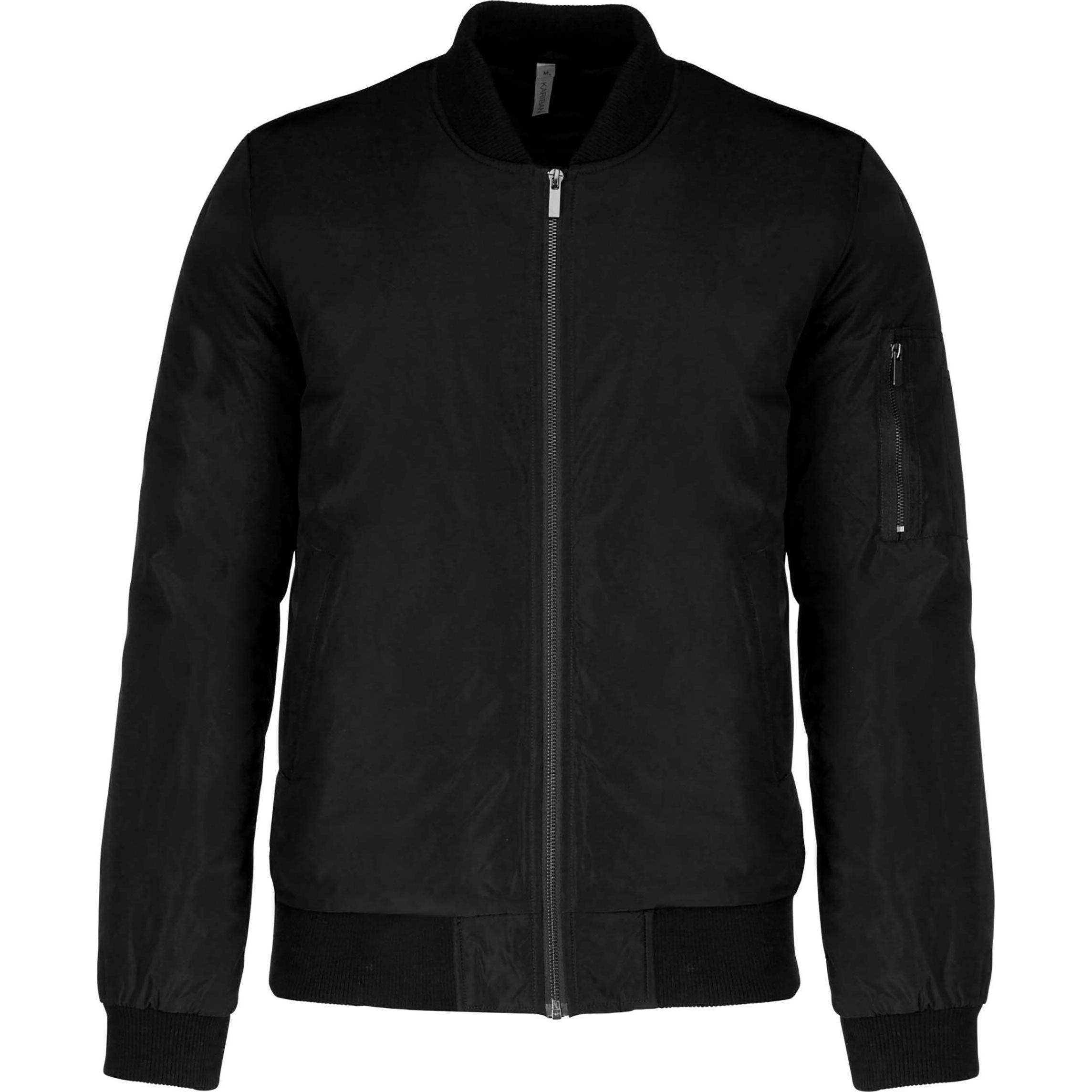 Kariban, Herren, Jacke, Bomber (S), Schwarz, S