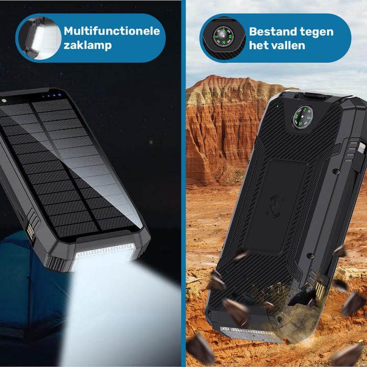 Actual product image Ishiva UFUZON Solar-Powerbank 30k