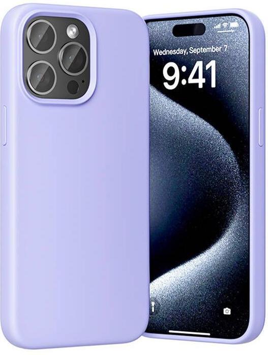 Actual product image Vention KUFV0-40 Silicone Case for iPhone 15 Pro Max (purple) (Apple iPhone 15 Pro Max)