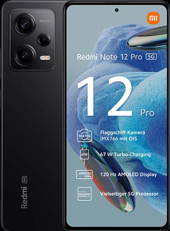Actual product image Xiaomi Redmi Note 12 Pro (256 GB, Midnight Black, 6.67", Dual SIM, 50 Mpx, 5G)