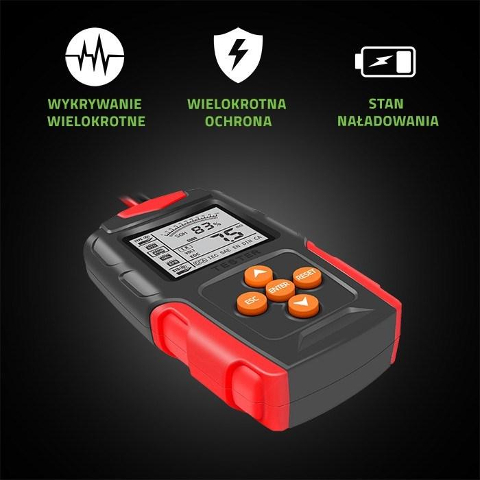 Produktbild Qoltec LCD-Digital-Batterietester