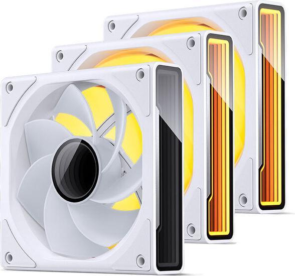 Produktbild Jonsbo ZK-120WR 3in1 Lüfter - A-RGB, weiss Reverse (120 mm, 3 x)