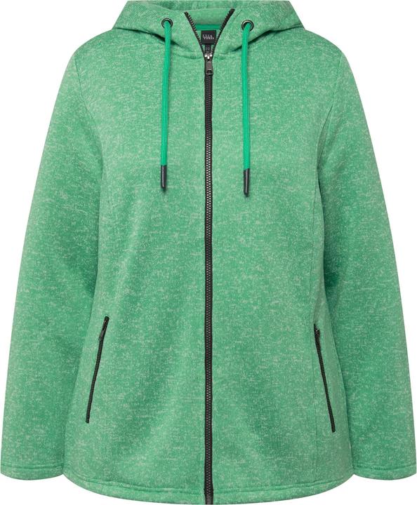 Image du produit Ulla Popken Veste en maille polaire, capuche, poches zippées (50, 52)