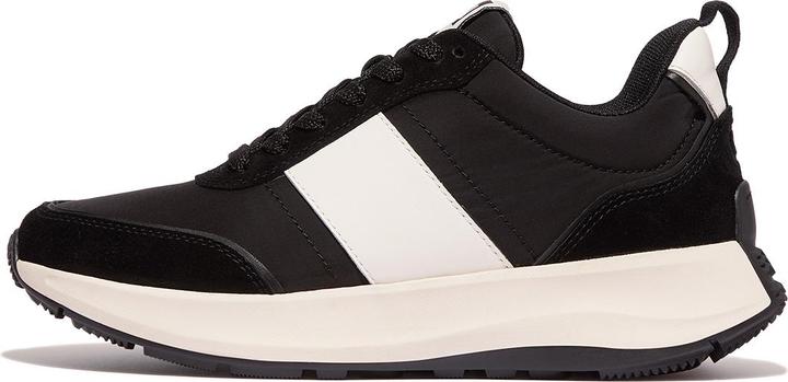 Produktbild Fitflop F-Mode Flow Sneaker - Nylon & Suede Mix -Maat 40 - Zwart (40)