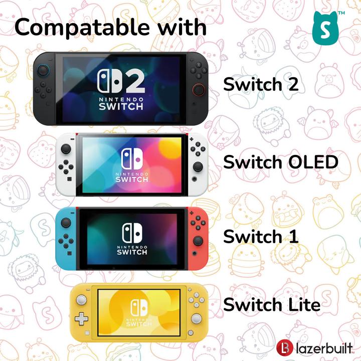 Actual product image Squishmallows Squishmallow Tasche plush case blue Switch2 (Switch, Switch 2, Switch Lite, Switch OLED)