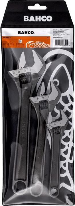 Produktbild Bahco Satz Rollgabelschlüssel der 80er-Serie mit Zentralmutter, Standard - 3-teilig (20 mm, 27 mm, 31 mm)