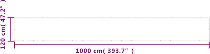 Produktbild vidaXL Balkon-Sichtschutz 100 % Polyester-Oxford