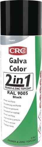 Actual product image CRC Color protective lacquer GalvaColor 2in1, 9005 deep black 500 ml (500 ml, Deep black (RAL 9005))