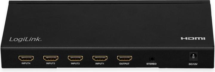 Image du produit LogiLink Commutateur HDMI 4x1 port, multiview, 4K/30 Hz, scaler, seamless, RC