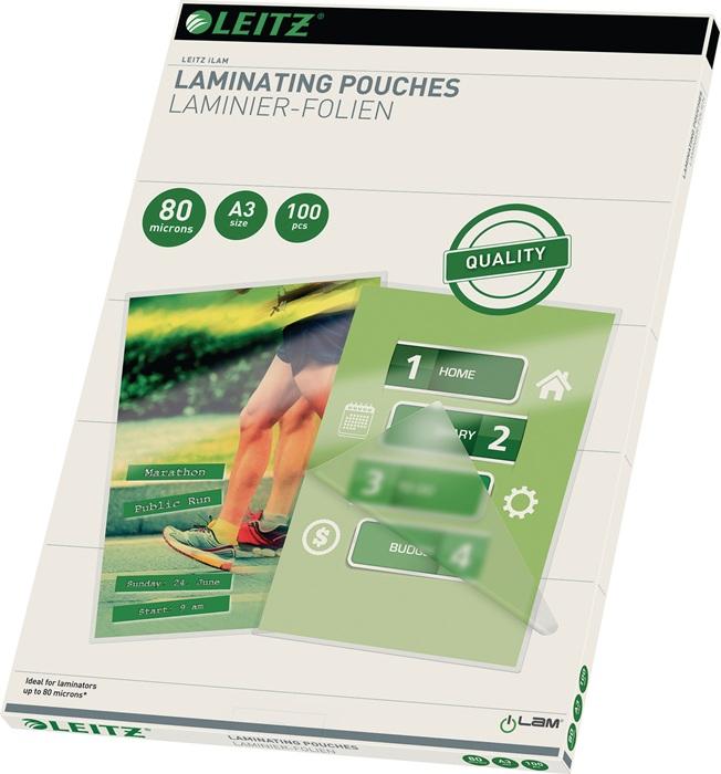 Actual product image Leitz Laminating pouch (A4, 100 Piece, 125 µm)