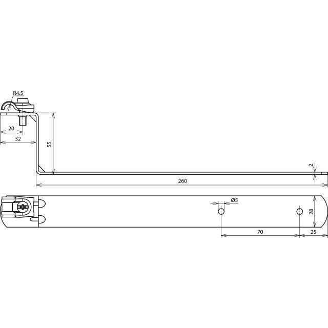 Thumbnail - Dehn, Kabelschutz + Kabelführung, Soehne Dachleitungshalter DEHNquick St/tZn 202 040 (260 mm)