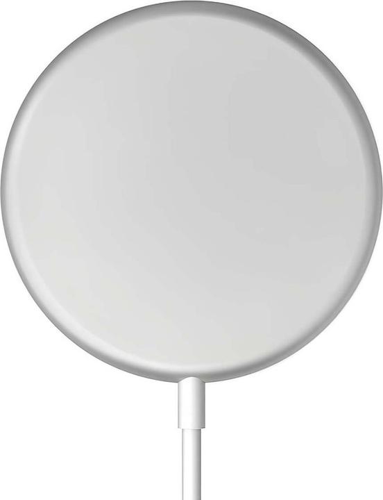 Actual product image Crong MagSpot Wireless Charger - Aluminiowa ładowarka MagSafe 15W (Silver White) (15 W)