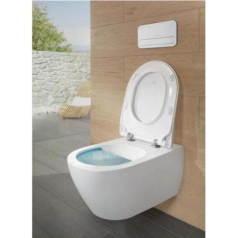 Thumbnail - Villeroy & Boch, Toilette + Bidet, WC-Set Subway 2.0 DirctFlush offener Splrand wei wandhngend mit WC-Sitz Absenkau