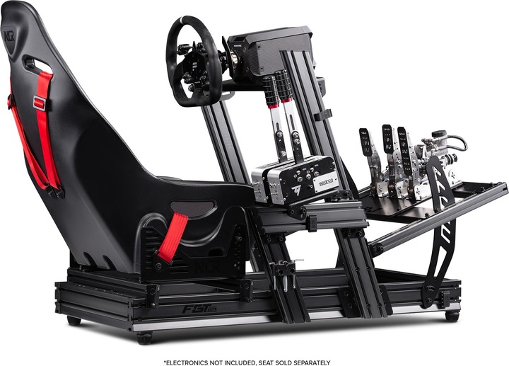 Immagine prodotto Next Level Racing F-GT Elite Cockpit in alluminio per simulatori - Edizione con piastra delle ruote