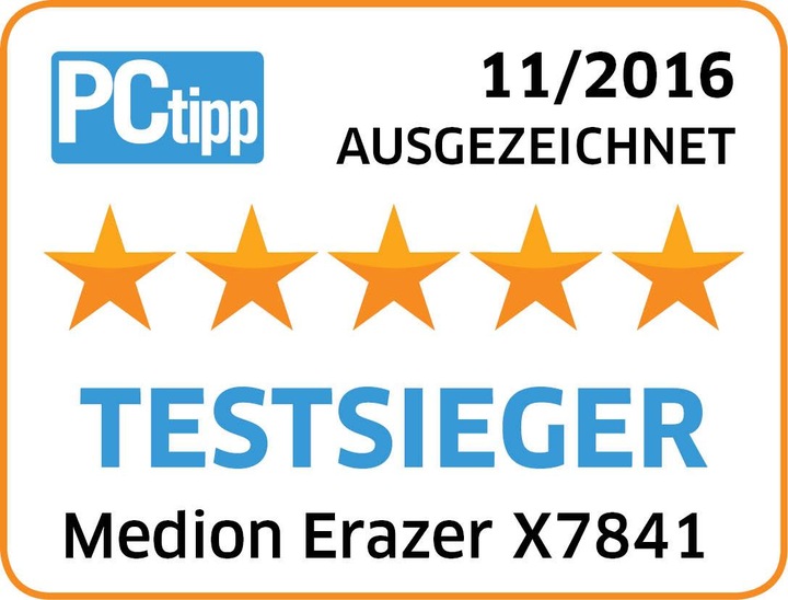 Image du produit Medion Erazer X7841 (17.30", Intel Core i7 6700HQ, 16 Go, 128 Go, CH)
