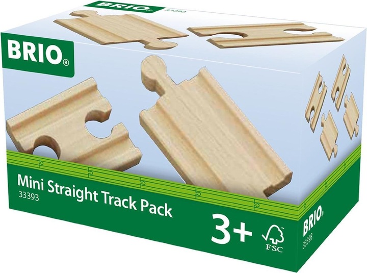 Actual product image Brio 1/4 Straight Compensation Rails