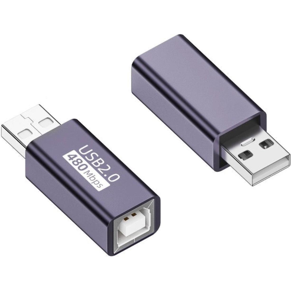 PowerGuard USB B 2.0 (female) Buchse auf USB A 2.0 (male) Adapter (USB 2.0), USB Kabel