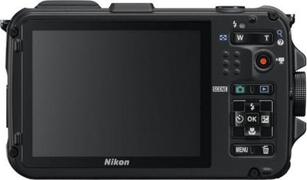 Actual product image Nikon Coolpix AW100, 16MP, Waterproof, 5x Zoom, Black (1/2,3'')