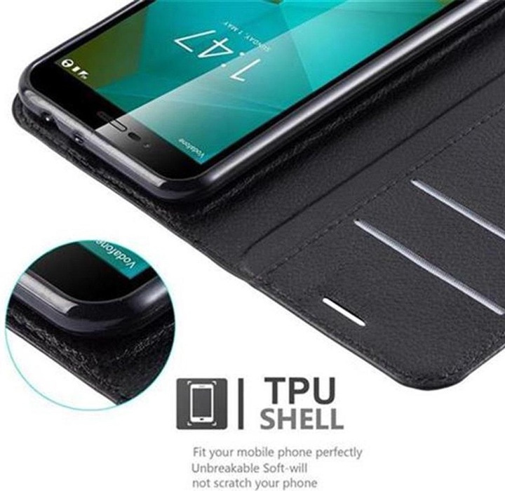 Actual product image Cadorabo Book with stand function cover (Vodafone Smart Prime 7)