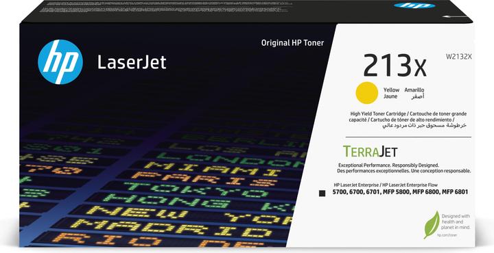 HP 213X Gelb Original LaserJet-Tonerkartusche mit hoher Reichweite, 6000 Seiten, Gelb, 1 Stück(e) (Y)