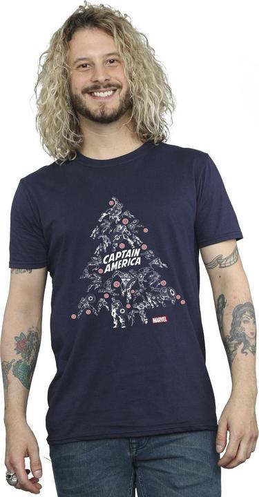 Produktbild Captain America Christmas Tree TShirt (XL)
