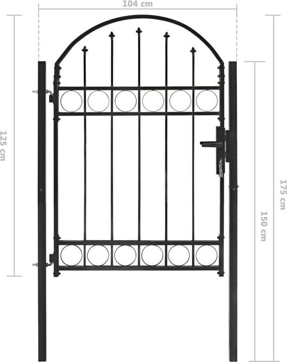 Produktbild vidaXL Zauntor