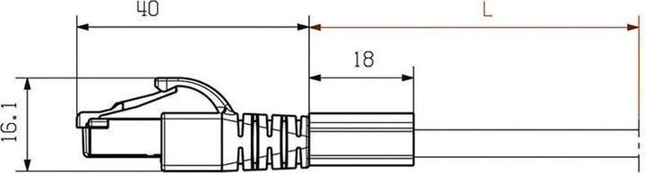 Actual product image Weidmüller Industrial (S/FTP, CAT6a, 3 m)