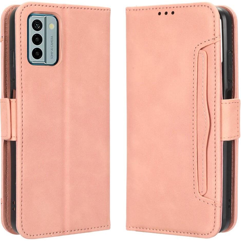 Cover-Discount Nokia G22 - Etui mit vielen Kartenfächer rosa (Nokia G22), Smartphone Hülle, Rosa