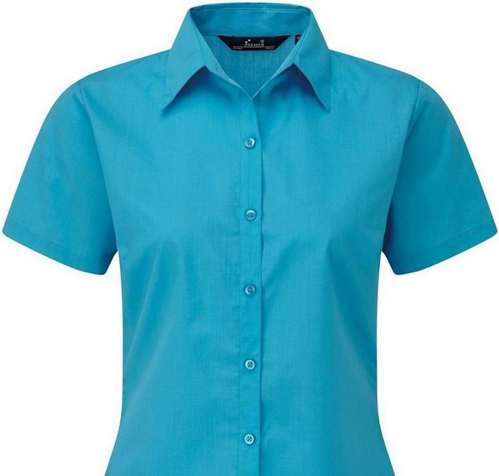 Actual product image Premier Short sleeve poplin blouse work shirt (32)