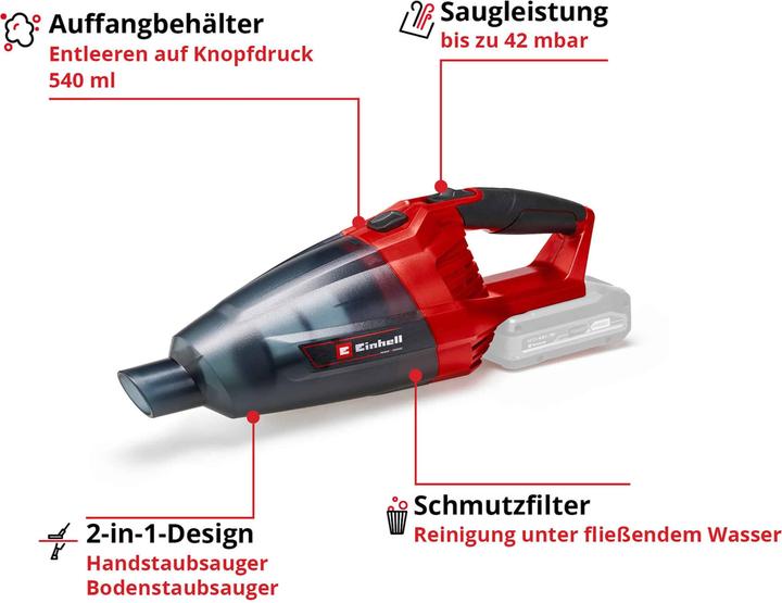 Actual product image Einhell TE-VC 18 Li Solo
