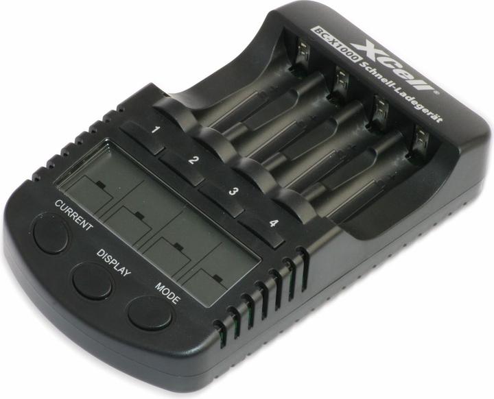 Immagine prodotto XCell Caricatore rapido BC-X1000 LCD digitale (2 pz., AAA, AA, Caricabatterie senza batteria)