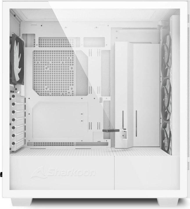 Actual product image Sharkoon Rebel C50 White RGB ATX (ATX, mATX, Mini-ITX)
