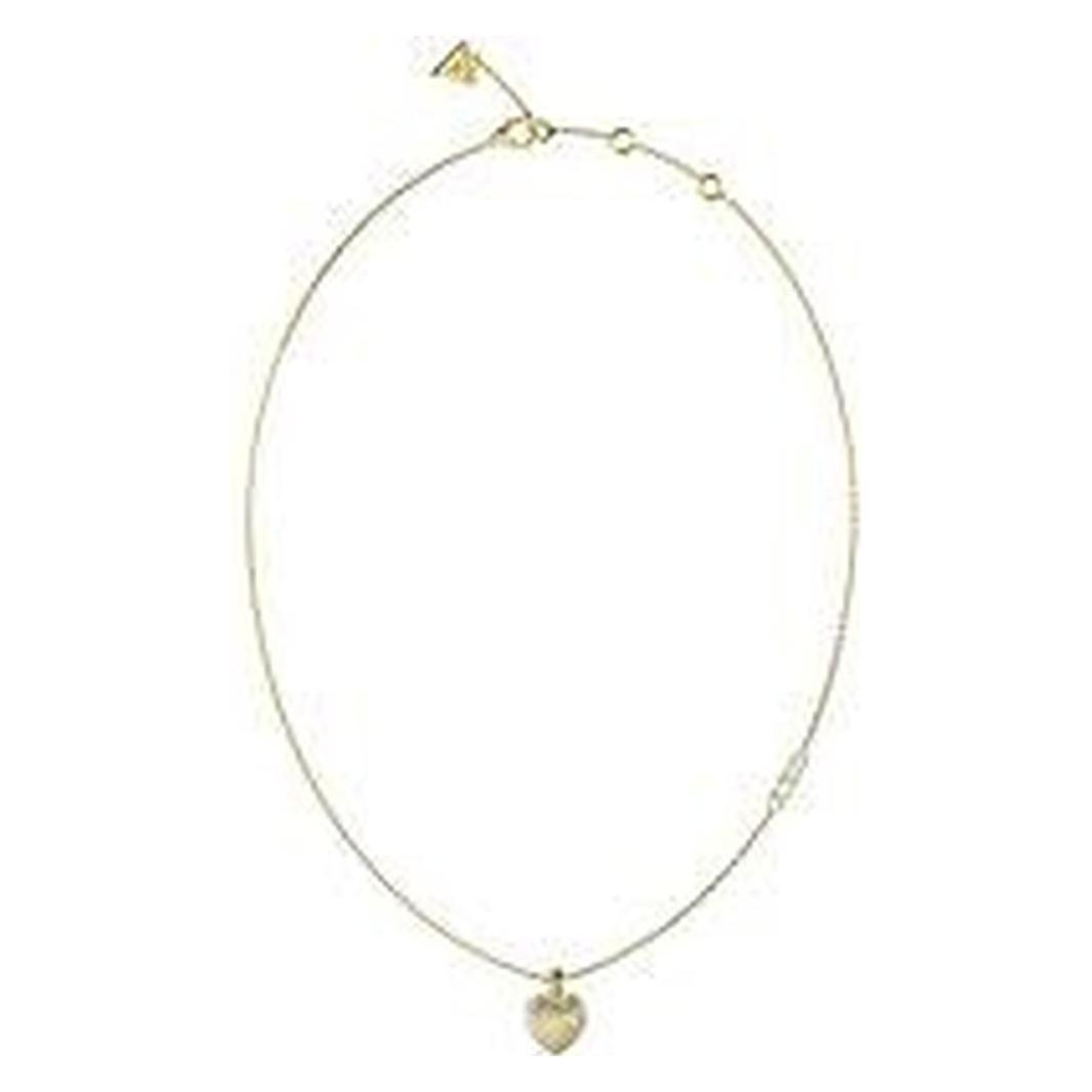 Guess, Halsschmuck, Decent Amami Gold Plated Cubic Zirconia Necklace JUBN04030JWYGT/U, (Edelstahl, Glas, Zirkon)